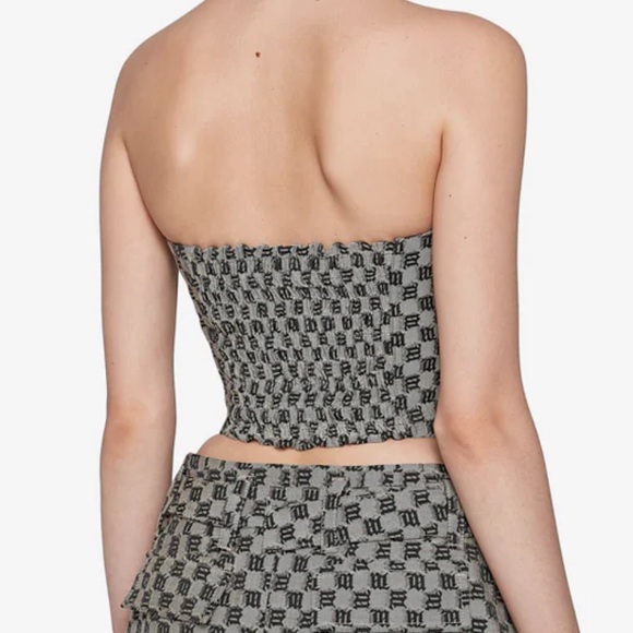 MISBHV Corset Monogram Top - Size Small - Picture 2 of 5